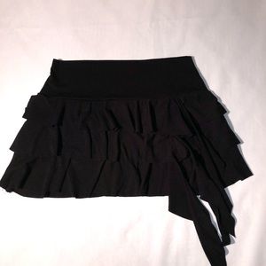Black mini skirt
